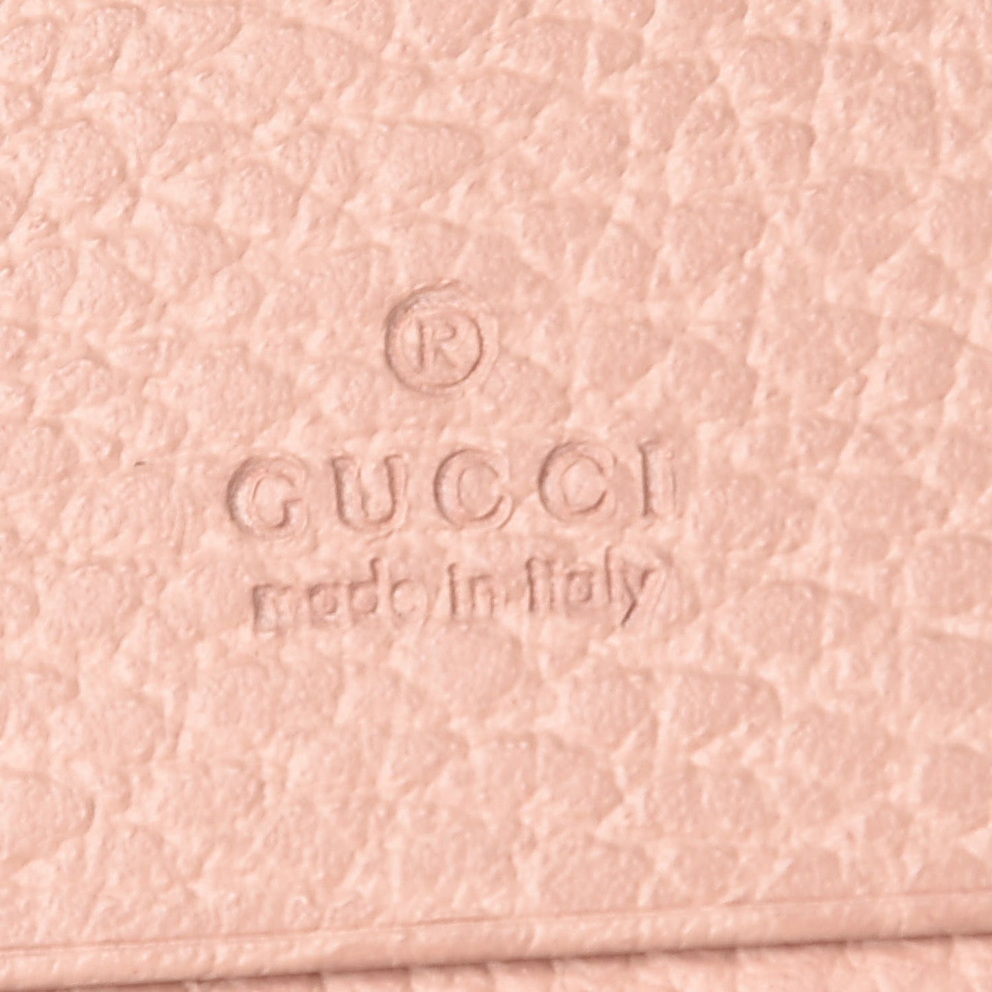 Dollar Calfskin GG Marmont Card Case Perfect Pink