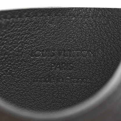 Louis Vuitton Calfskin Monogram Shadow Double Card Holder Black 6 of 6