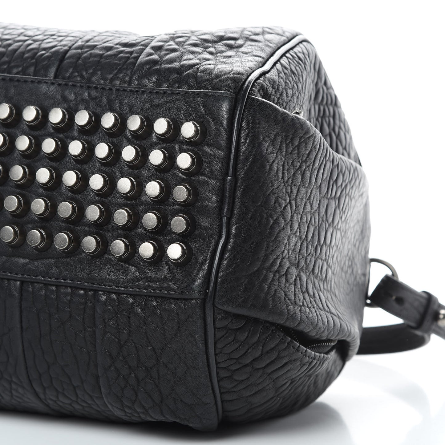 Pebbled Lambskin Rocco Black Nickel Hardware