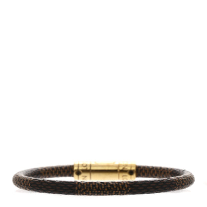 Louis Vuitton Damier Ebene Keep It Bracelet 17 3 of 5