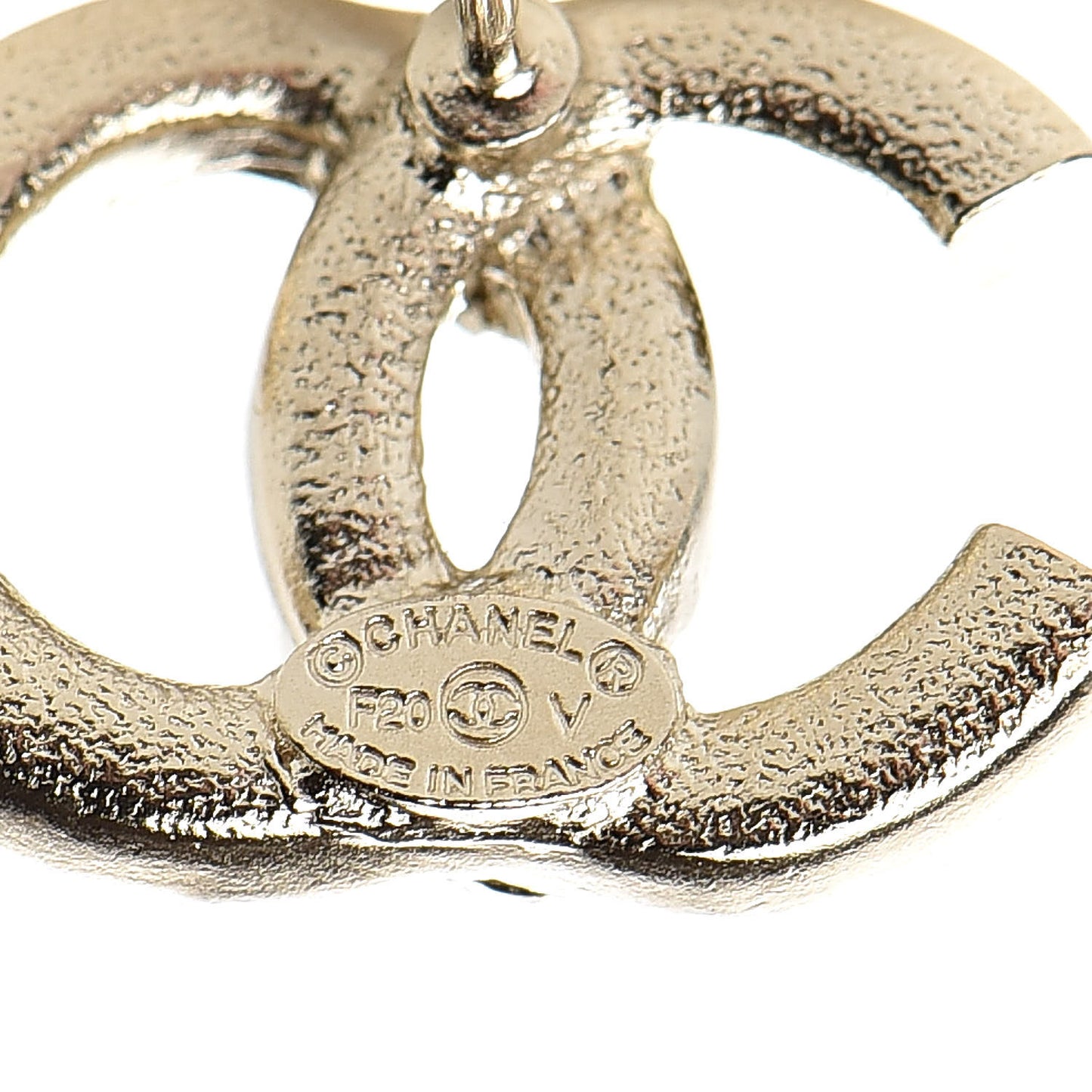Crystal Baguette CC Earrings Gold