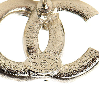 Chanel Crystal Baguette CC Earrings Gold 4 of 5