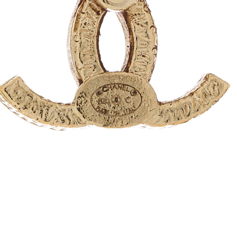 Chanel Pearl Crystal CC Earrings Gold 5 of 5