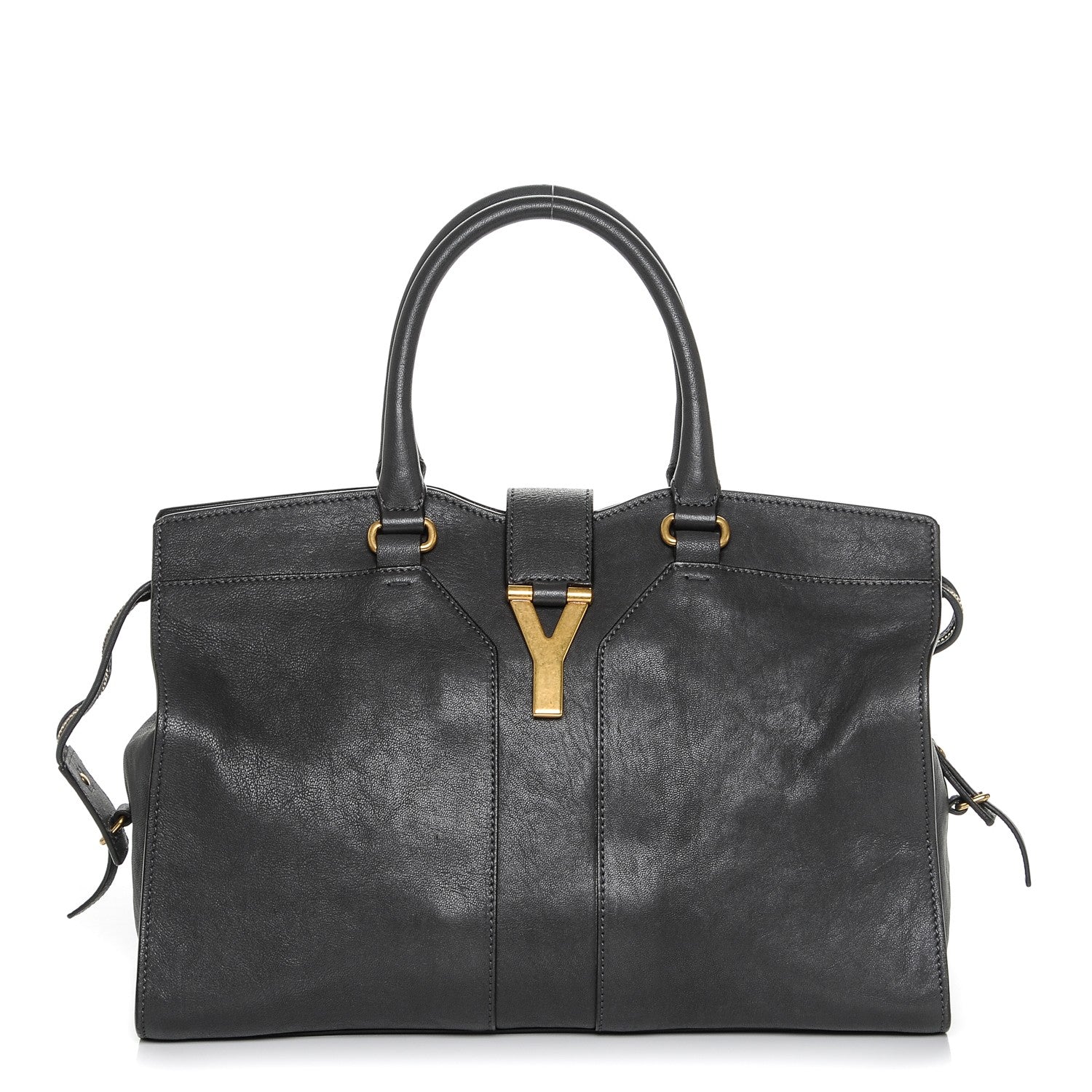 Saint Laurent Sheepskin Medium Cabas ChYc Grey 1 of 6