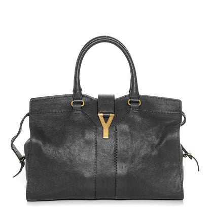 Saint Laurent Sheepskin Medium Cabas ChYc Grey 1 of 6