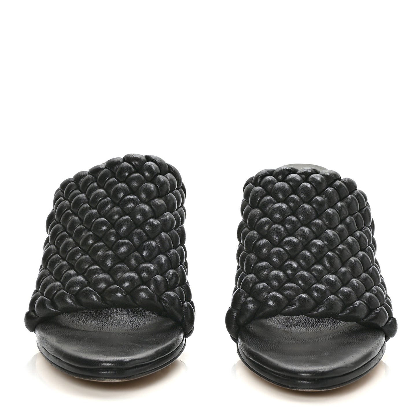 Nappa Padded Intreccio The Curve Sandals 40.5 Black