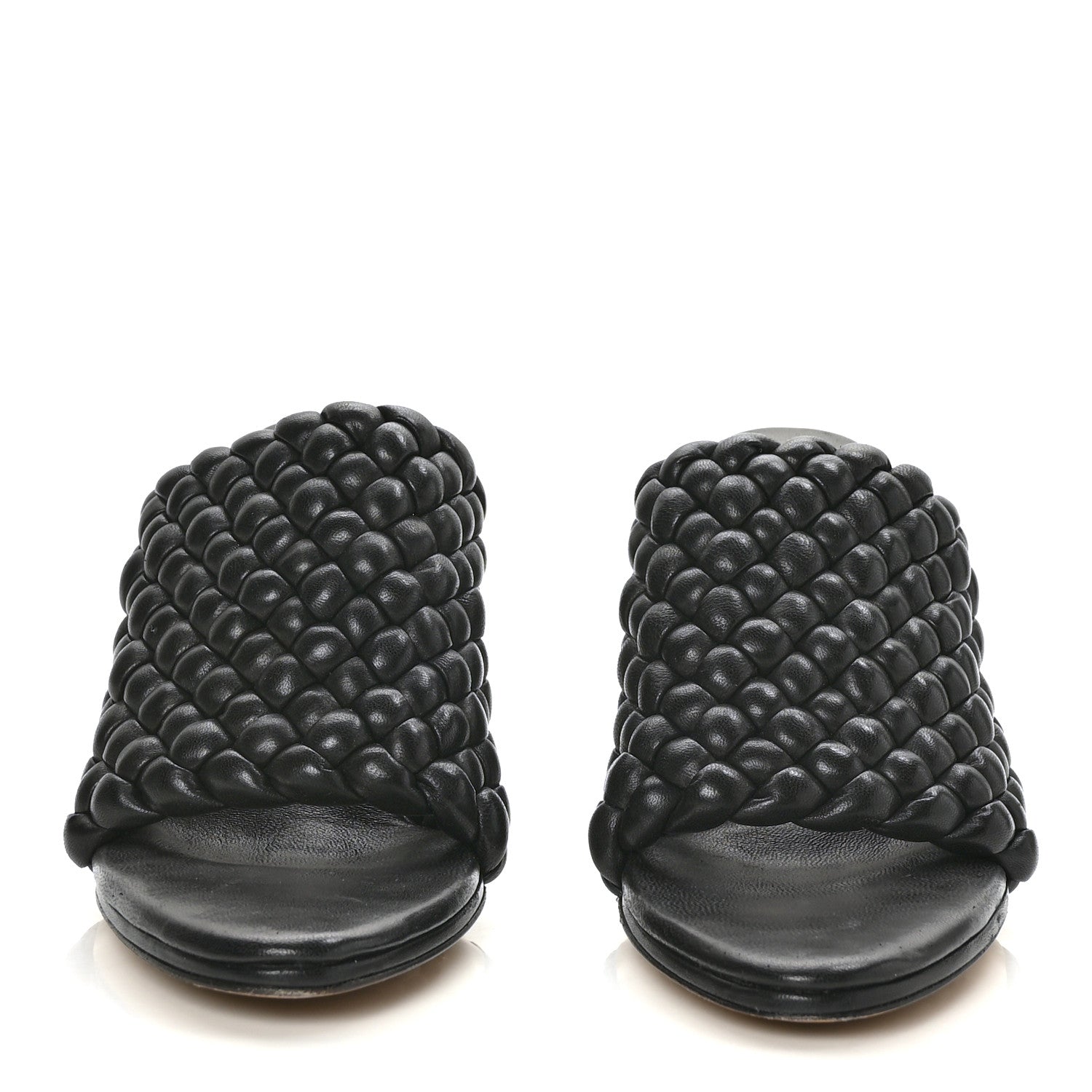 Bottega Veneta Nappa Padded Intreccio The Curve Sandals 40.5 Black 3 of 15