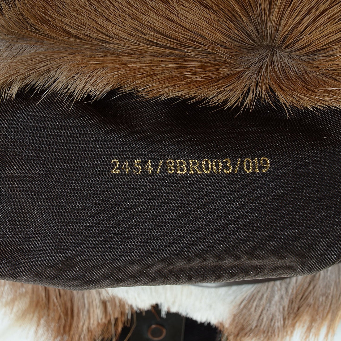 Gazelle Fur Crystal Baguette