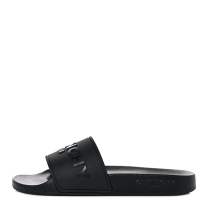 Givenchy Rubber Logo Pool Slide Sandals 36 Black 1 of 9