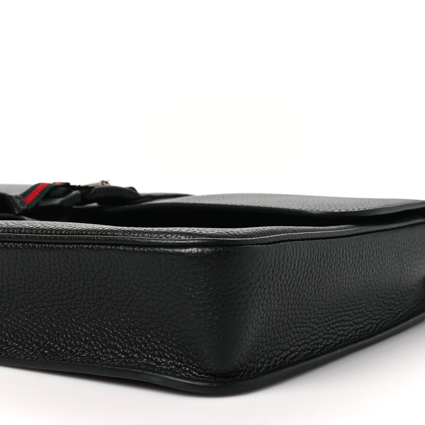 Calfskin Web Medium Business Case Black