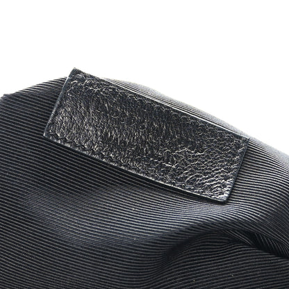 Saint Laurent Grain De Poudre Matelasse Chevron Monogram Shopping Bag Black 8 of 10