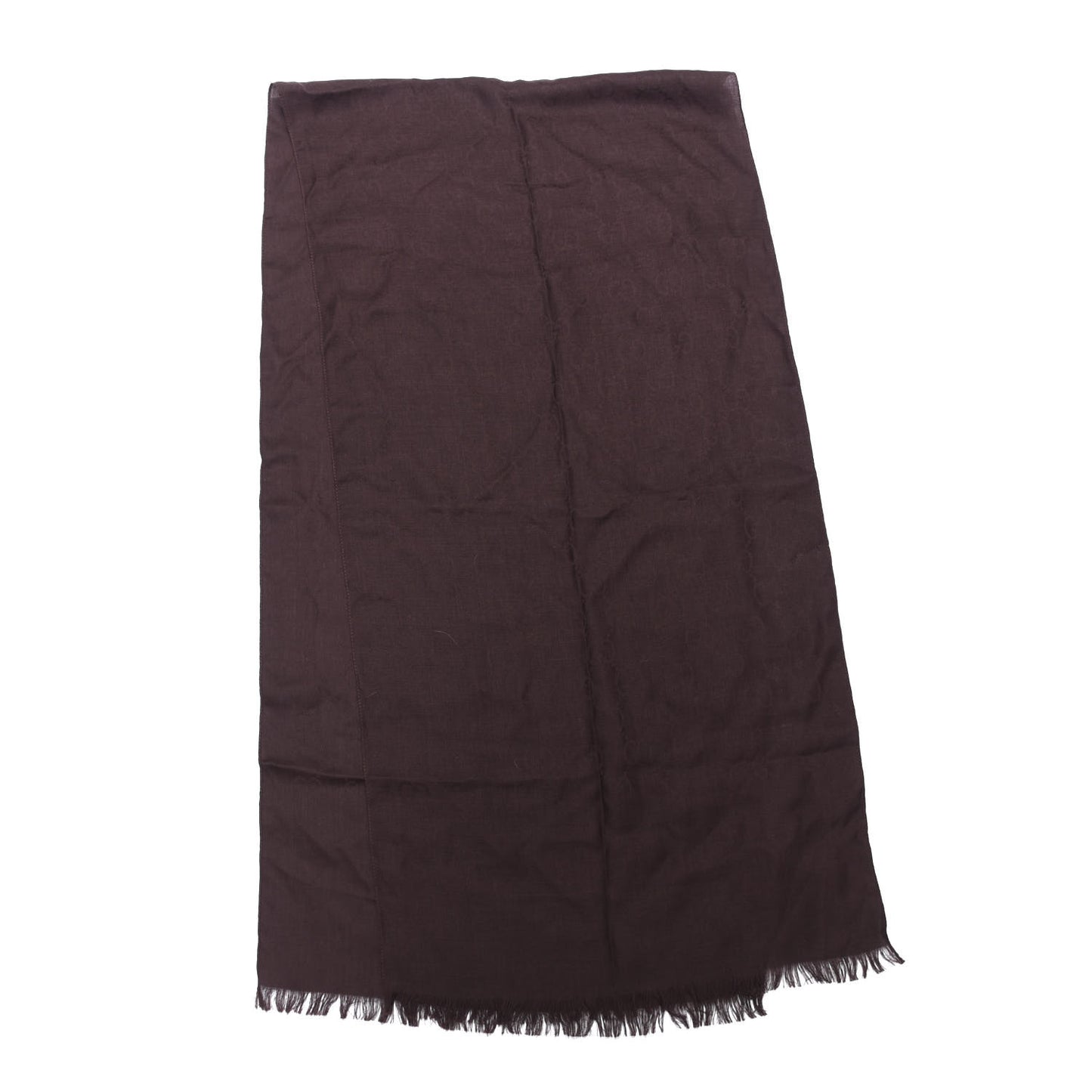 Wool Silk GG Monogram GGNat Scarf Coffee
