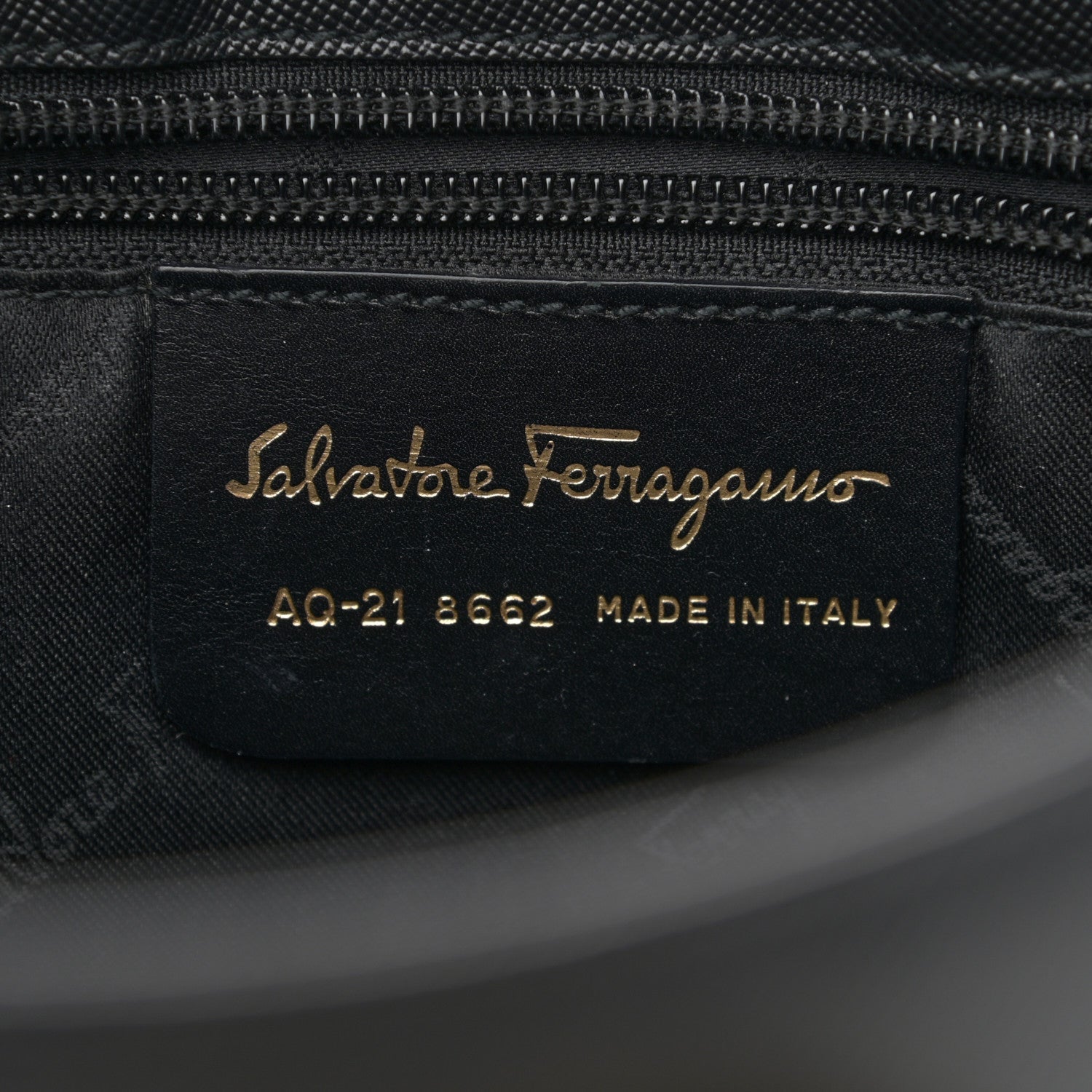 Salvatore Ferragamo Hammered Calfskin Gancini Hobo Black 6 of 9