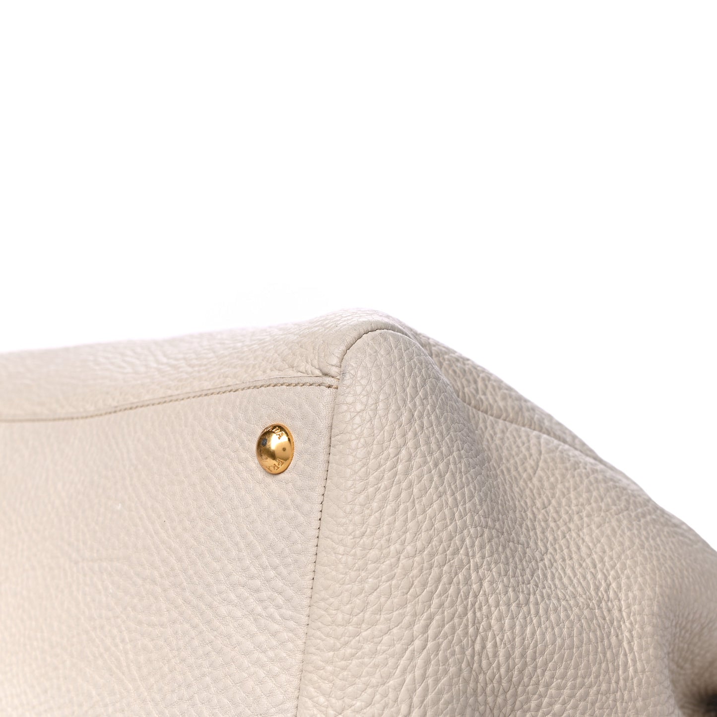 Vitello Daino Top Handle Tote White