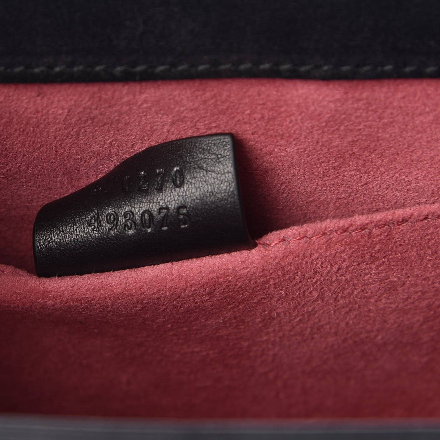 Patent Embroidered Mini Sylvie Top Handle Bag Black