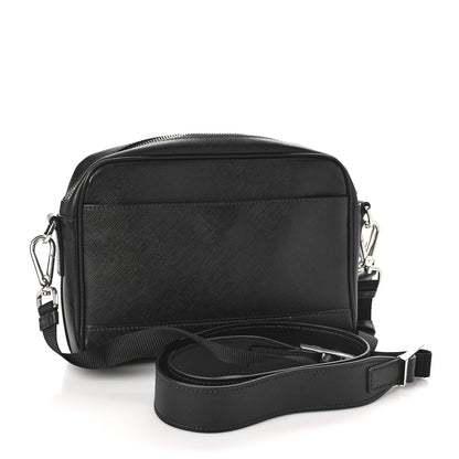 Prada Saffiano Zip Crossbody Bag Black 3 of 8
