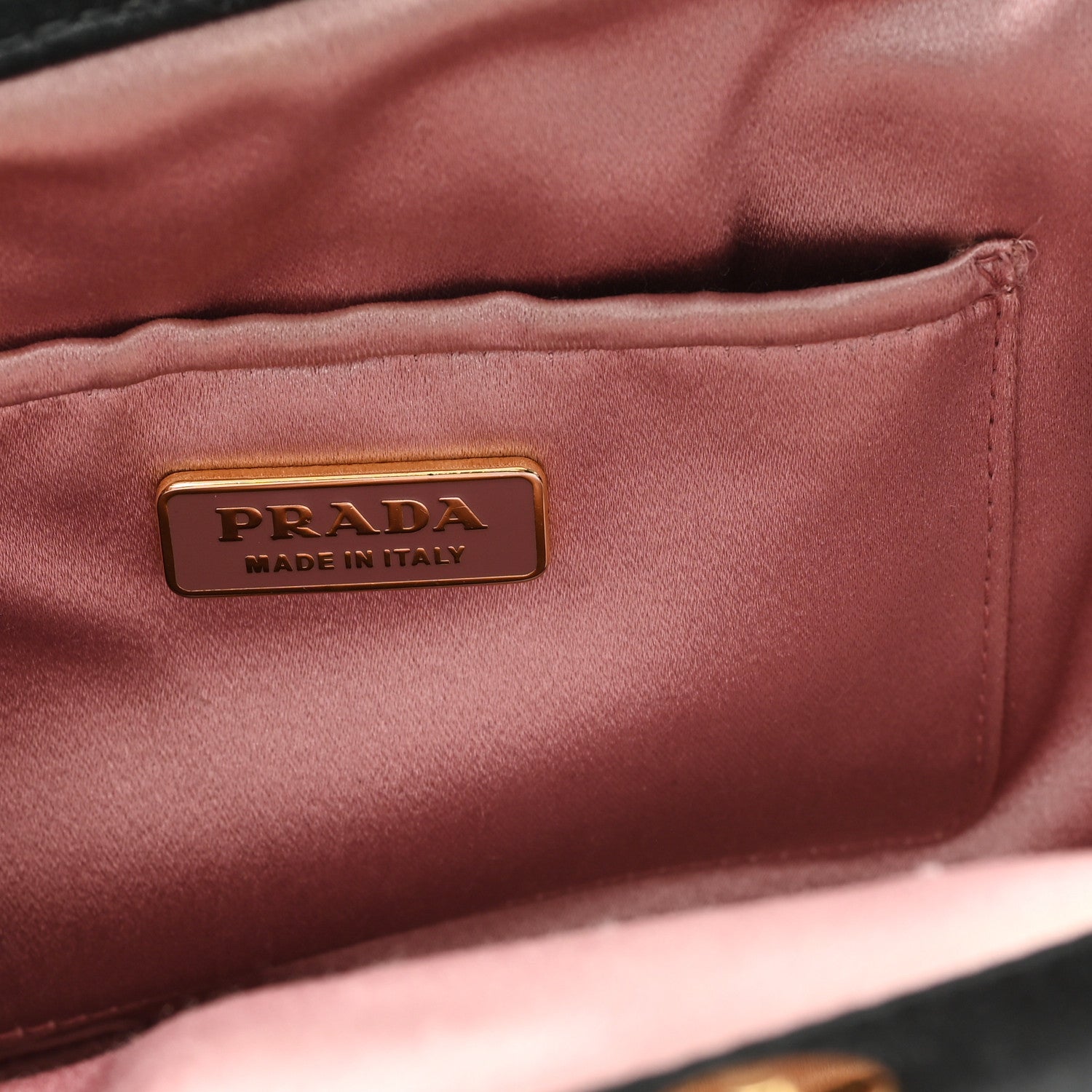 Prada Satin Evening Bag Black 7 of 10