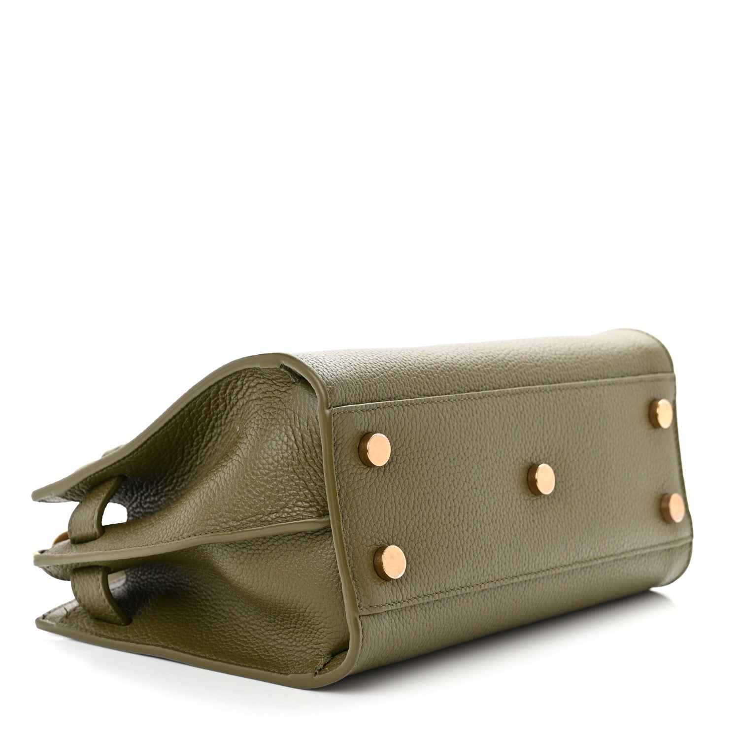 Saint Laurent Grained Calfskin Nano Supple Sac De Jour Green 4 of 15