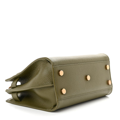 Saint Laurent Grained Calfskin Nano Supple Sac De Jour Green 4 of 15