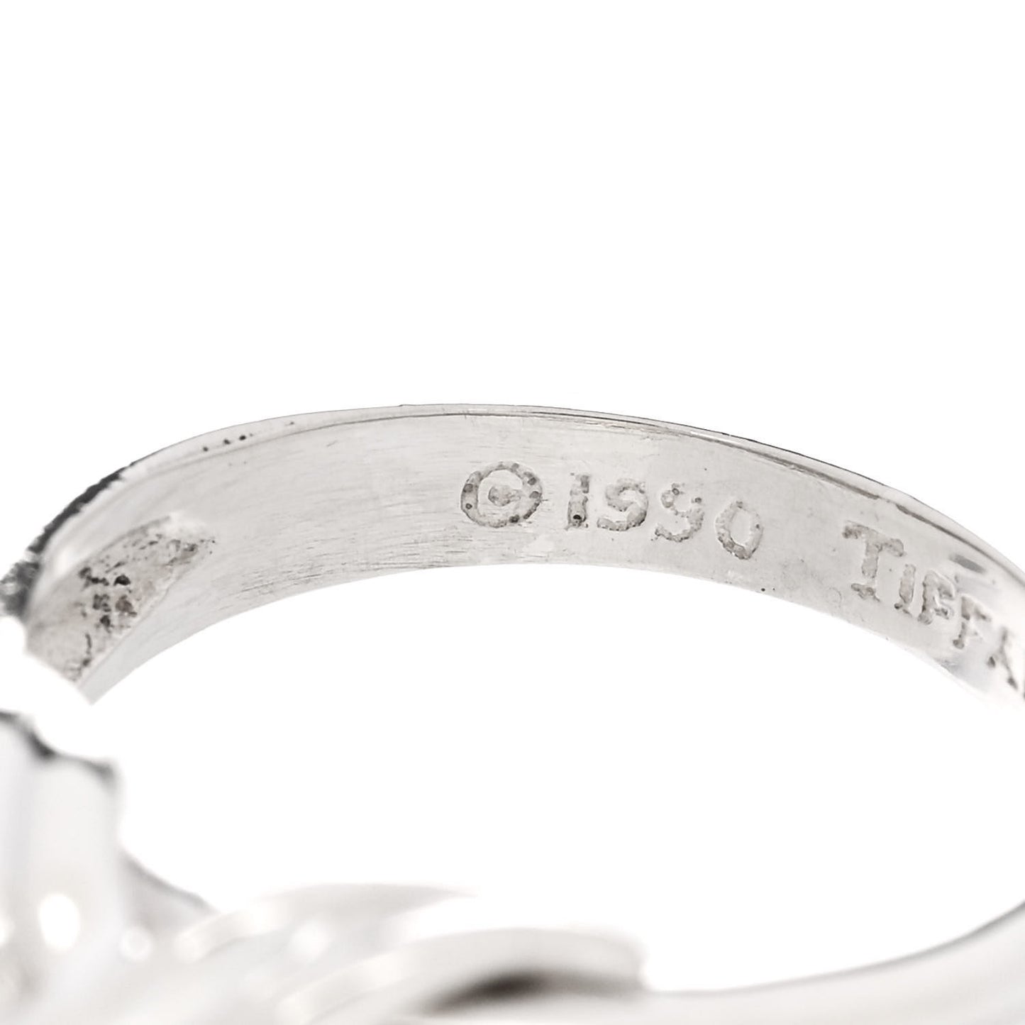 Sterling Silver Signature X Ring 50 5.5