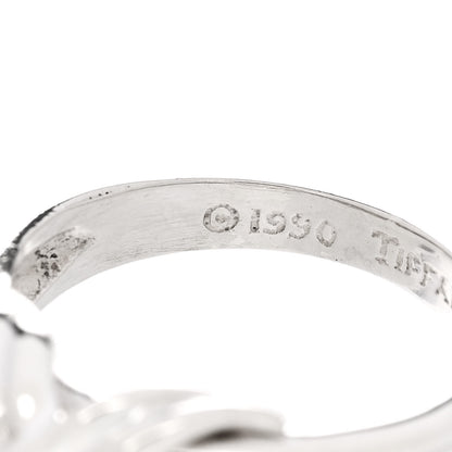 Tiffany Sterling Silver Signature X Ring 50 5.5 5 of 6