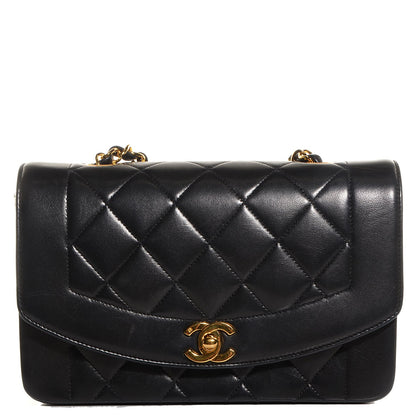 Chanel Lambskin Quilted Small Single Flap Bag Black 1 of 8