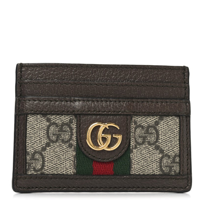 Gucci GG Supreme Monogram Ophidia Card Holder Brown 2 of 12