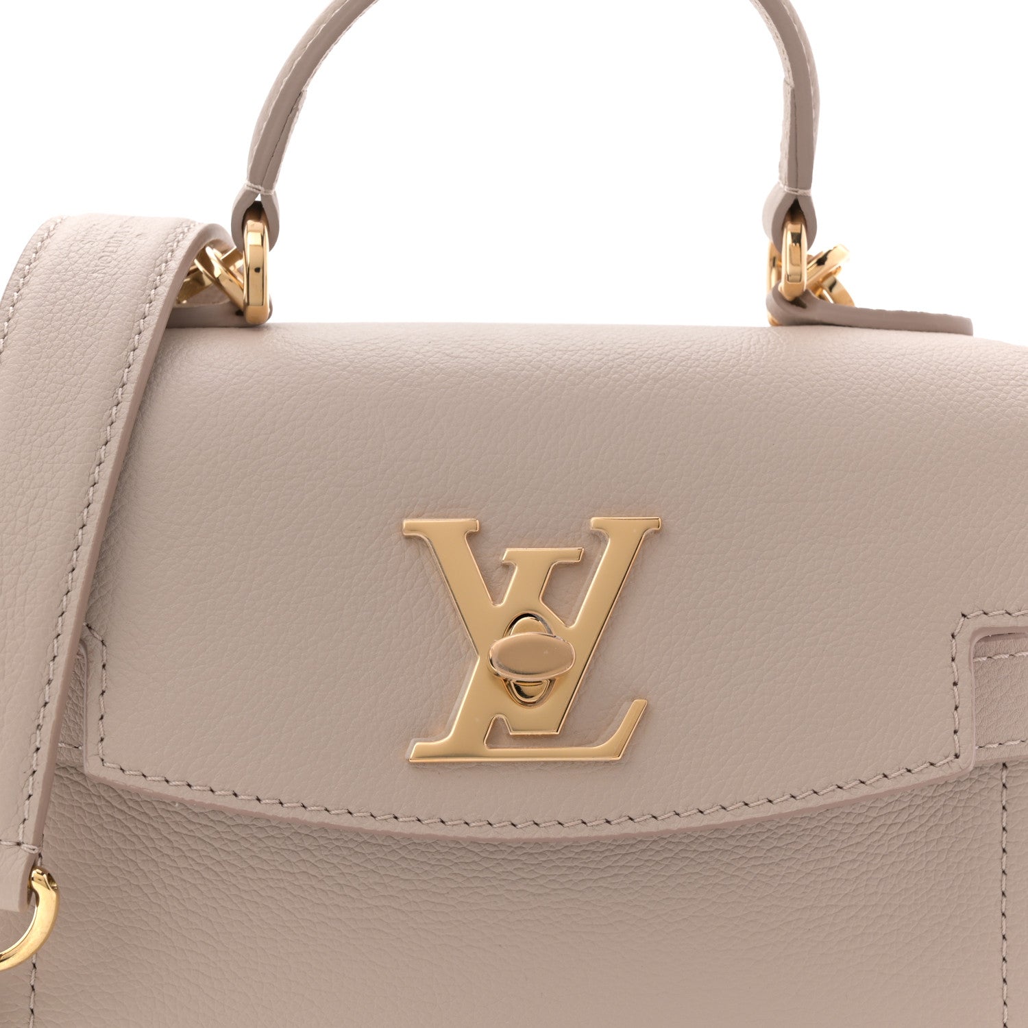Louis Vuitton Soft Calfskin Mini Lockme Ever Greige 7 of 10
