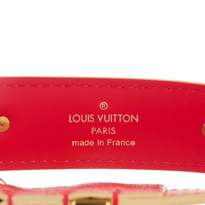 Louis Vuitton Suhali Studded Belt 90 36 Geranium 5 of 7
