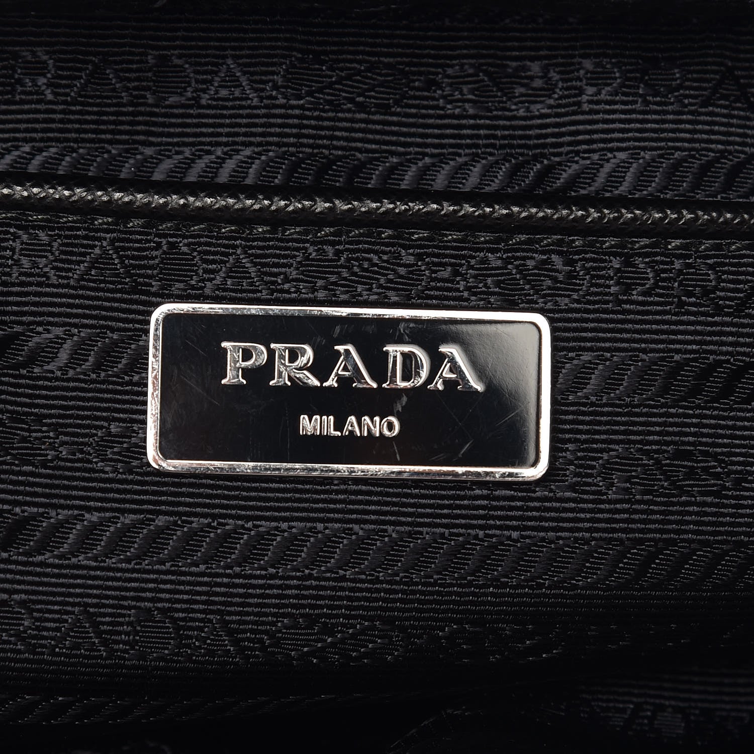 Prada Tessuto Nylon Saffiano Robot Backpack Black 5 of 12