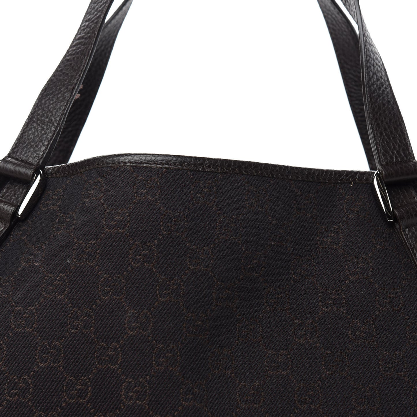 Monogram Medium Abbey Shoulder Bag Chocolate