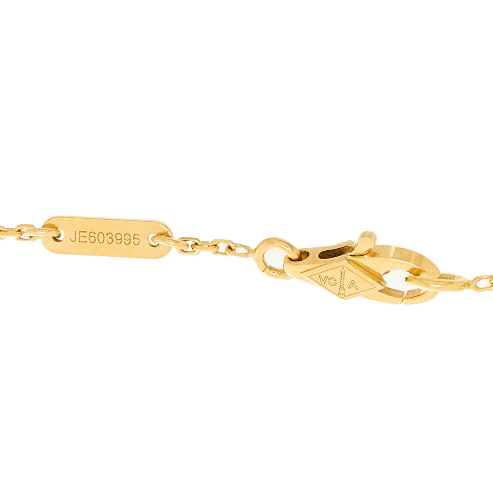 18K Yellow Gold Mother of Pearl Sweet Alhambra Butterfly Bracelet