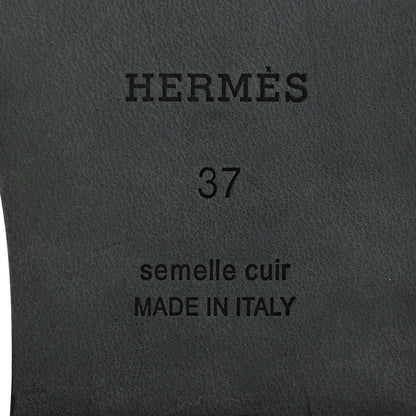 Hermes Suede Goatskin Crystal Oran Sandals 37 Violet Amethyste 7 of 10