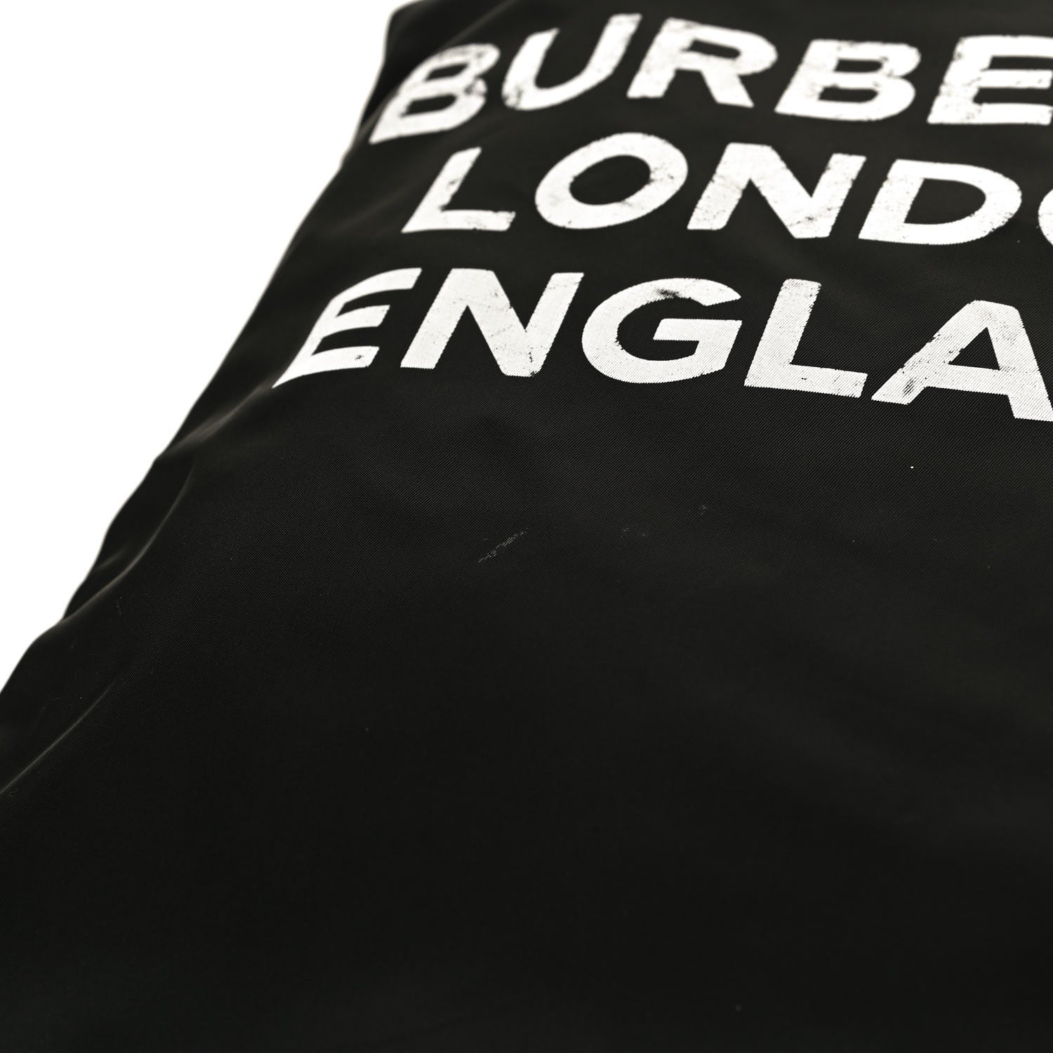 Burberry Nylon London England Print Logo Flat Tote Black 11 of 13