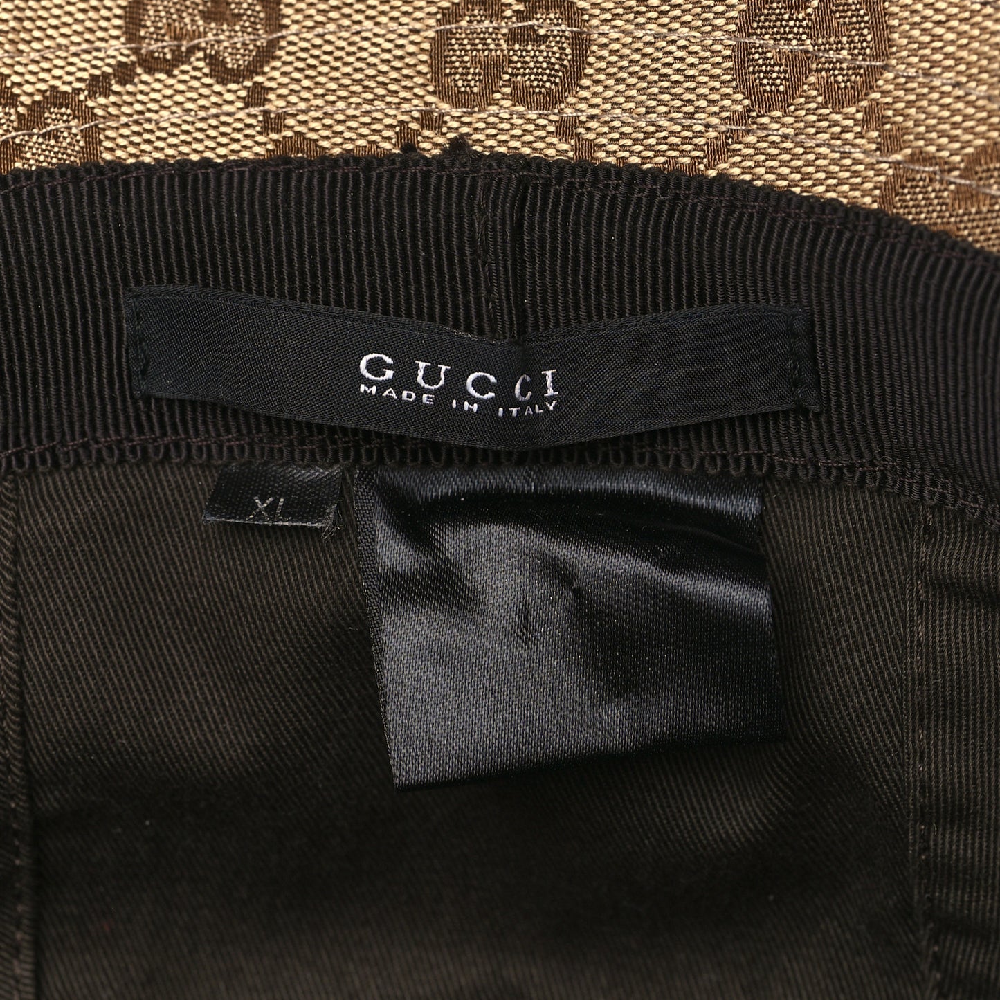Monogram Web Bucket Hat XL Brown