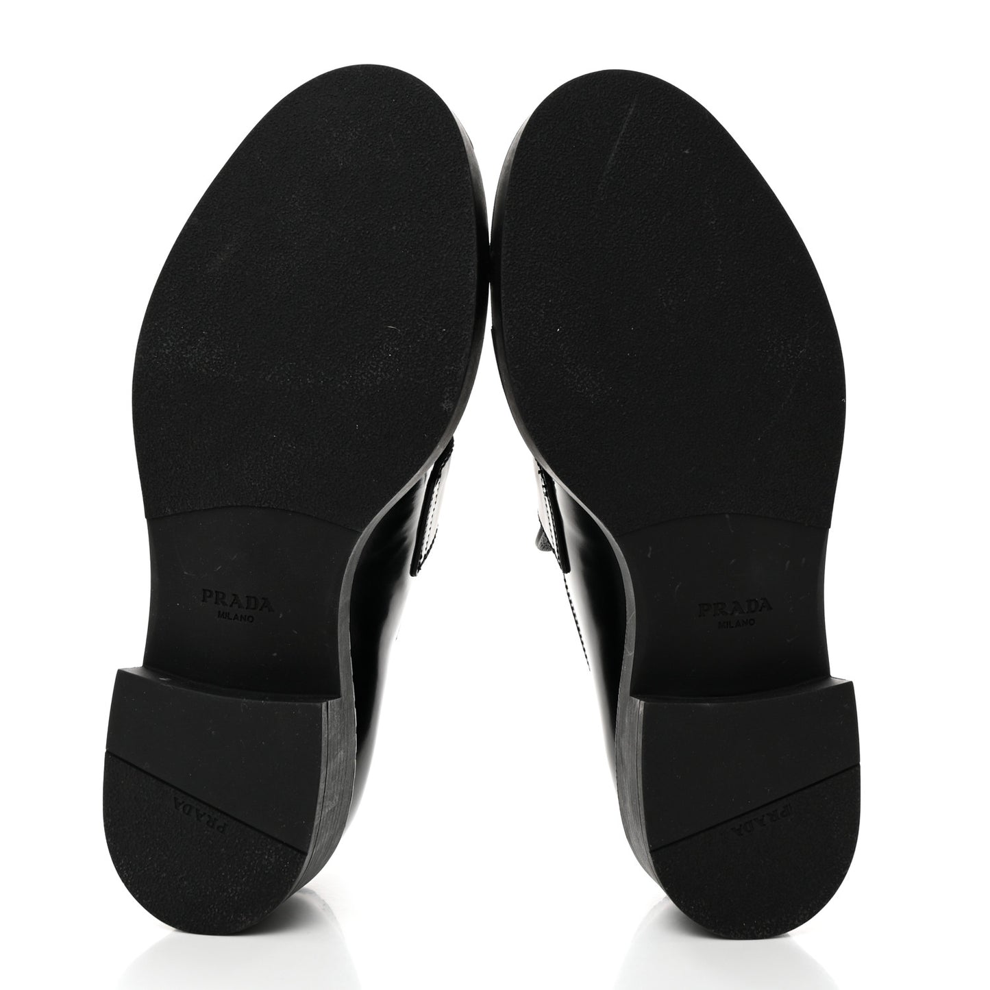 Spazzolato Metal Triangle Logo 50mm Loafers 40 Black