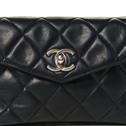 Chanel Lambskin Quilted Flap Waist Belt Bag 70 28 Navy 7 of 12