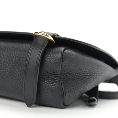 Burberry Soft Grain Calfskin Baby Bridle Saddle Bag Black 10 of 11