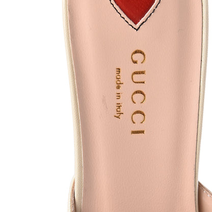 Gucci Malaga Kid Crystal GG Unia Mules 37 Vintage White 8 of 9