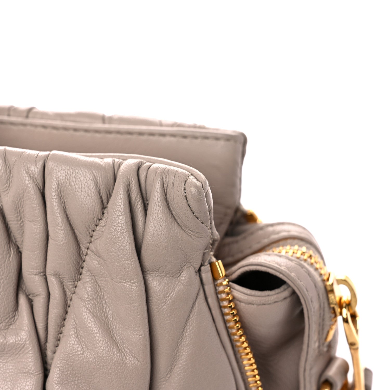 Miu Miu Nappa Matelasse Bauletto Top Handle Seta 10 of 13