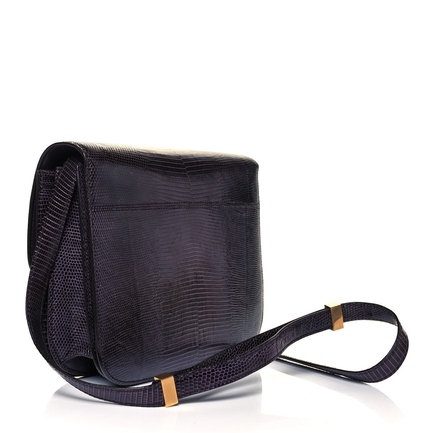Celine Lizard Medium Classic Box Flap Bag Velvet 3 of 8