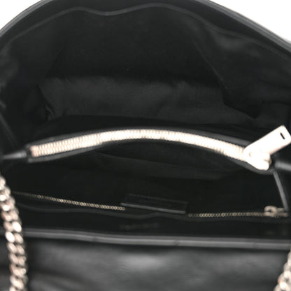 Saint Laurent Calfskin Y Quilted Monogram Medium Loulou Chain Satchel Black 5 of 10