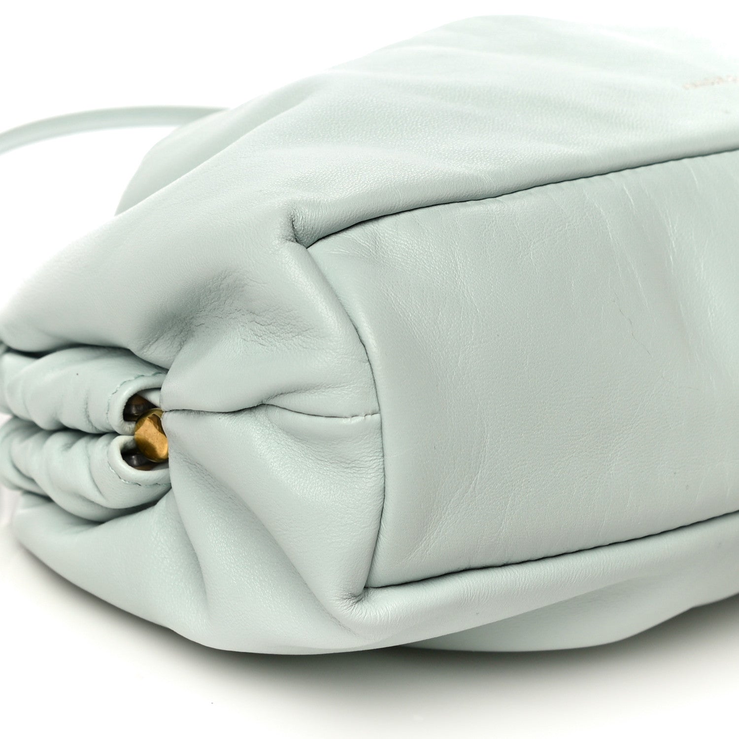 Mansur Gavriel Lambskin Mini Cloud Clutch Seafoam 8 of 9