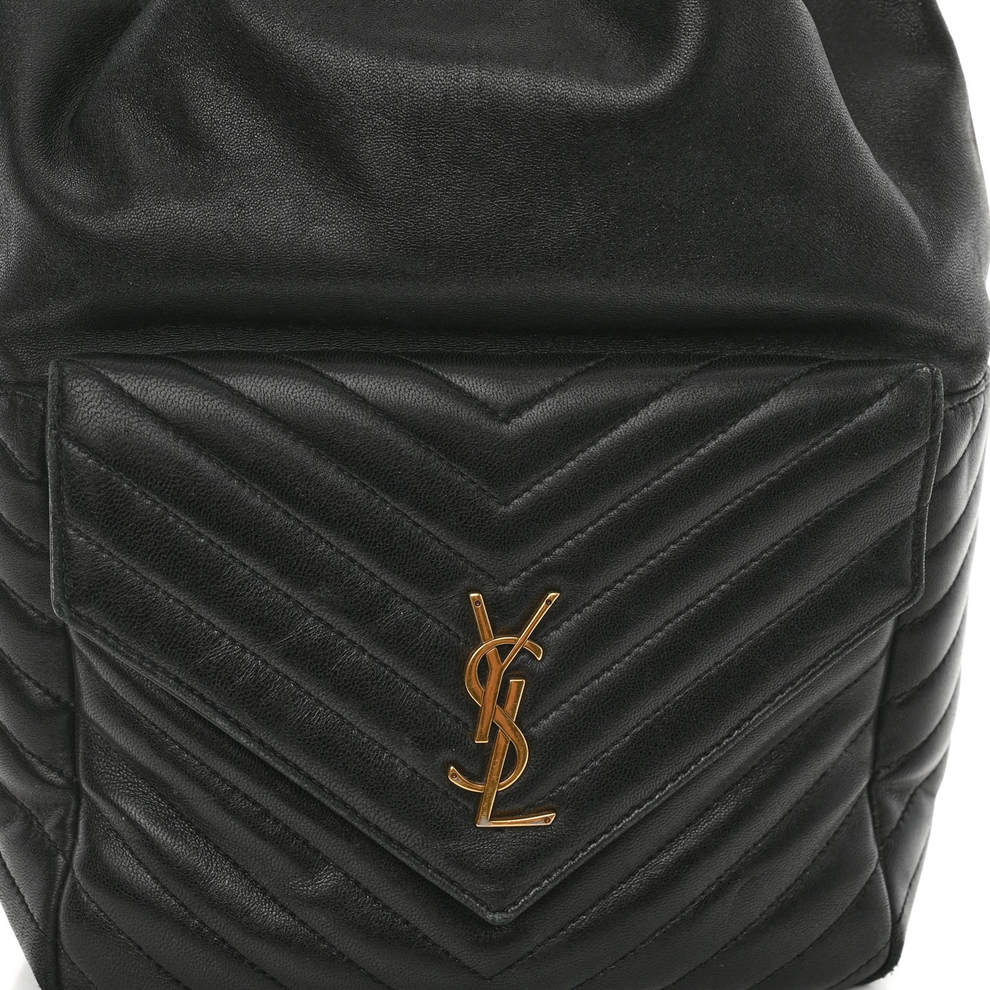 Lambskin Matelasse Monogram Joe Backpack Black