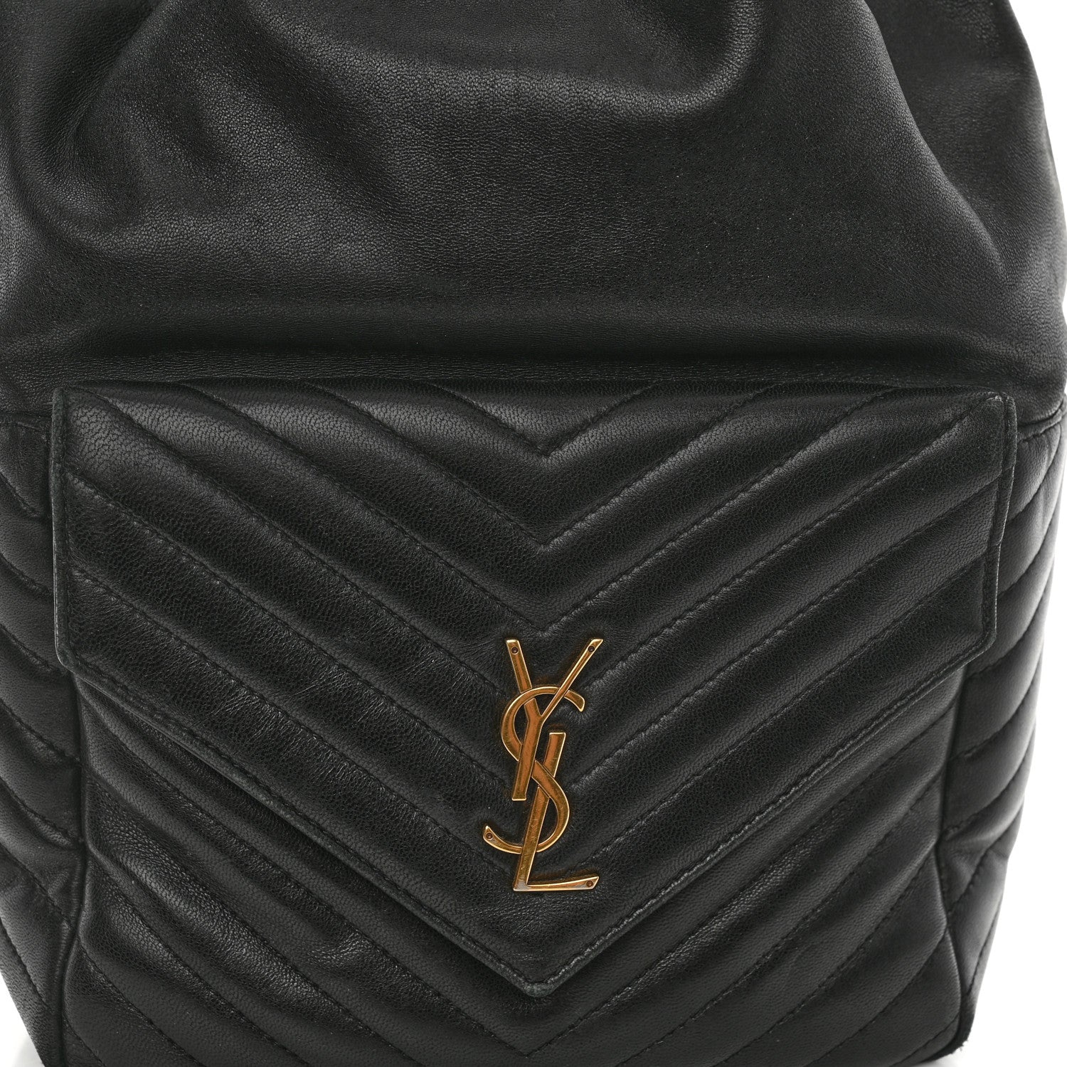 Saint Laurent Lambskin Matelasse Monogram Joe Backpack Black 8 of 12