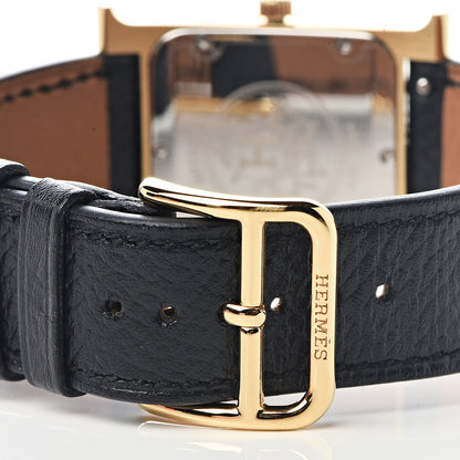 Hermes Stainless Steel Epsom 26mm Heure H Hour Quartz Watch Noir 6 of 11