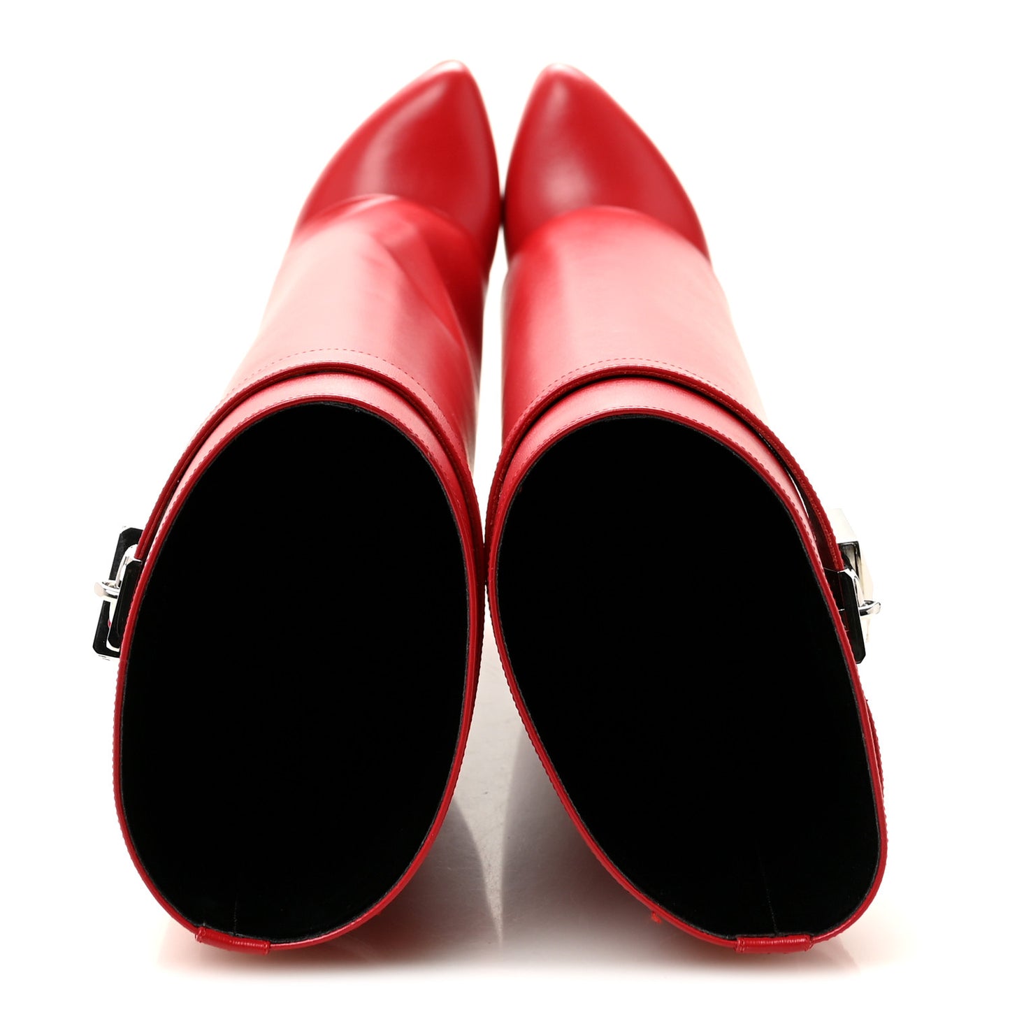 Calfskin Shark Lock Pant Boots 37 Red