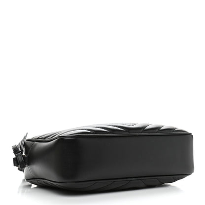 Saint Laurent Calfskin Matelasse Monogram Lou Camera Bag Black 4 of 10