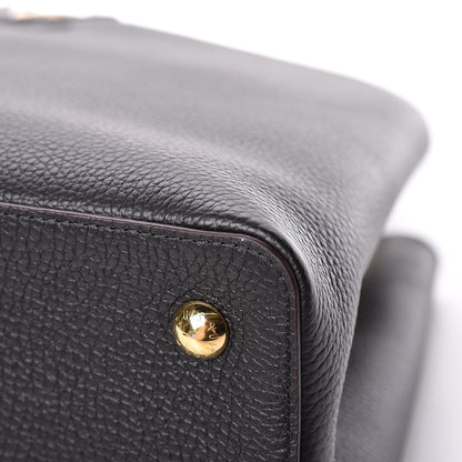 Louis Vuitton Taurillon Capucines MM Black 11 of 11