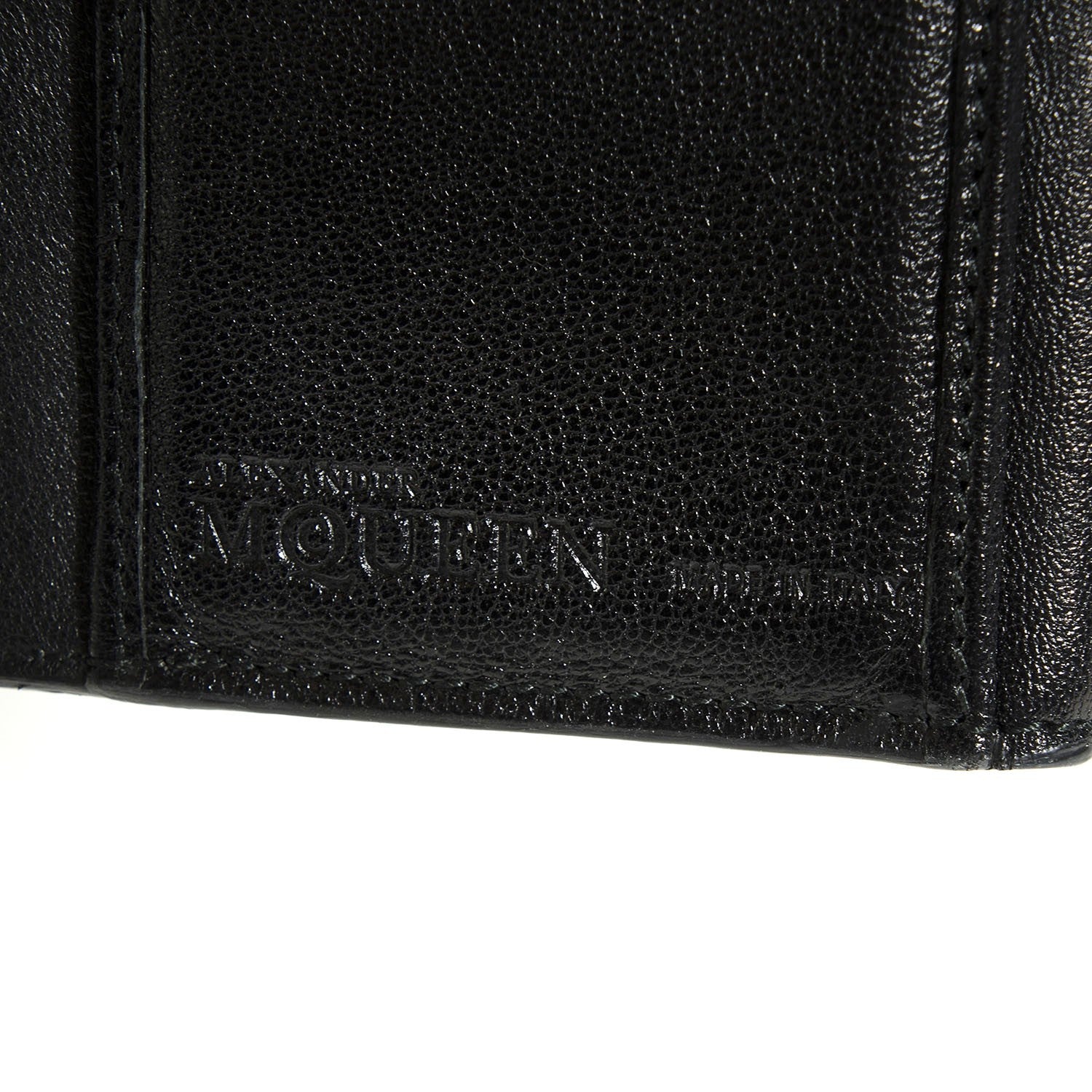Alexander McQueen Calfskin Skull Continental Wallet Black 7 of 8